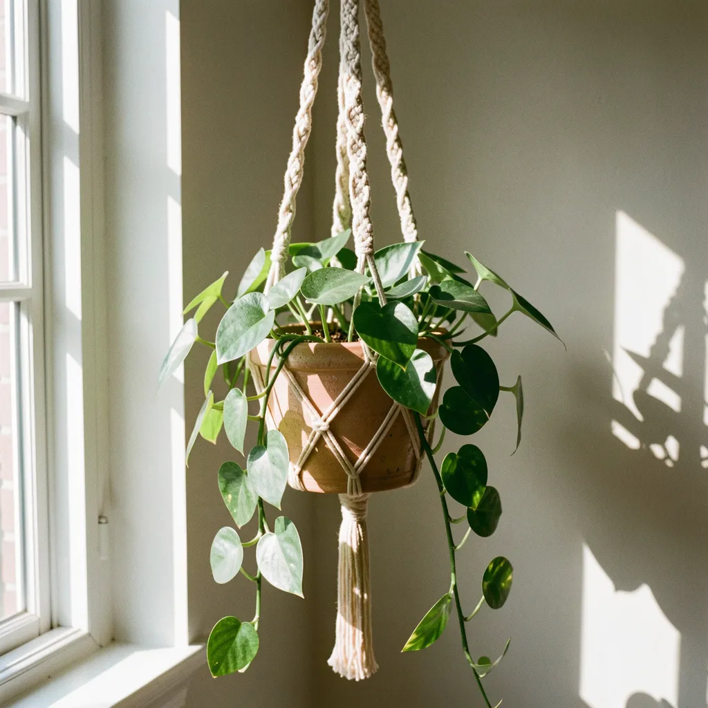 Spiral plant hanger